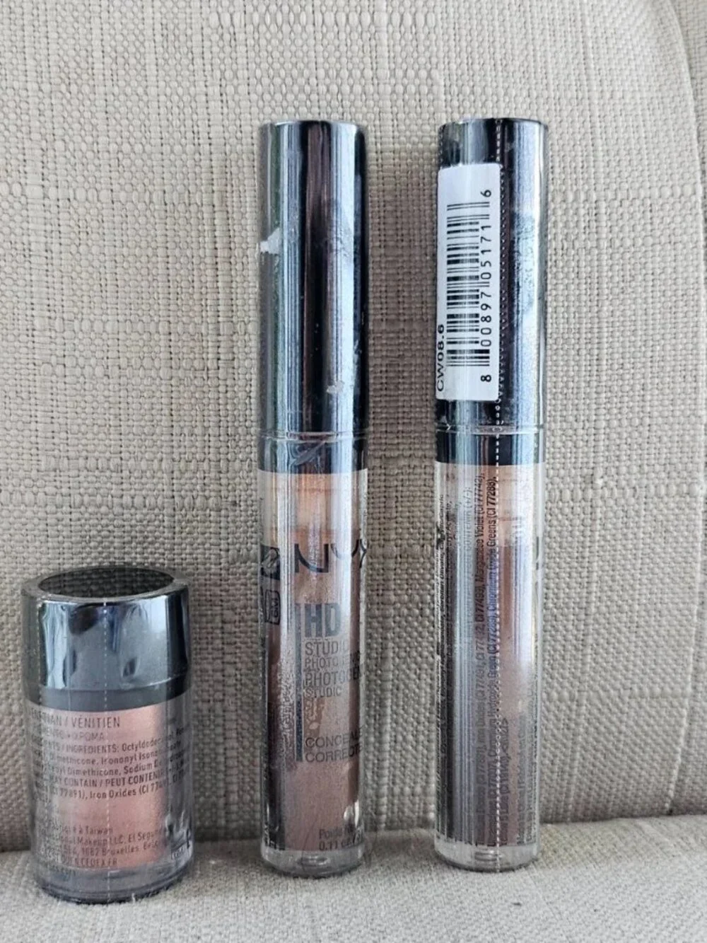 Lot of 3 NYX HD Photogenic Concealer Pigment Professional Make Up